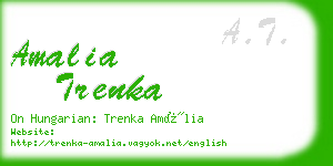 amalia trenka business card